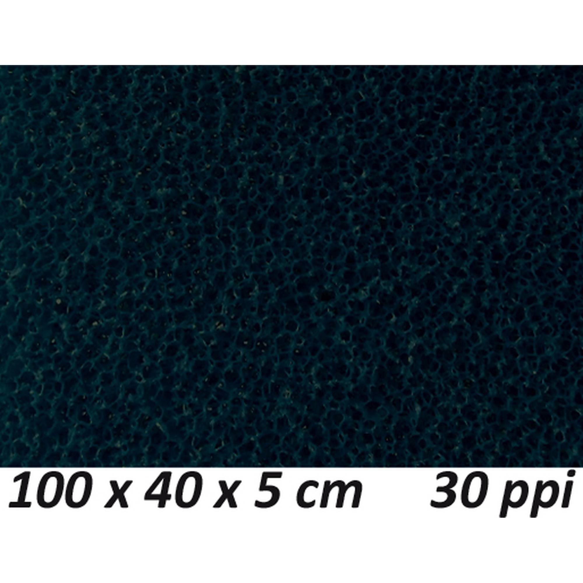 Filterschwamm Filtermaterial Filter fein 100 x 40 x 5 cm 30 ppi